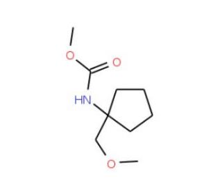 Methyl [1-(methoxymethyl)cyclopentyl]carbamate - chemical structure image