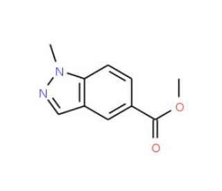 Methyl 1-methyl-1H-indazole-5-carboxylate (CAS 1092351-82-0) - chemical structure image