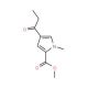 Methyl 1-methyl-4-propionyl-1H-pyrrole-2-carboxylate - chemical structure image