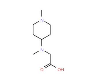 [Methyl-(1-methyl-piperidin-4-yl)-amino]-acetic acid - chemical structure image