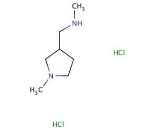 Methyl-(1-methyl-pyrrolidin-3-ylmethyl)-amine dihydrochloride - chemical structure image