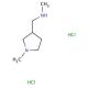 Methyl-(1-methyl-pyrrolidin-3-ylmethyl)-amine dihydrochloride - chemical structure image