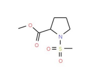 methyl 1-(methylsulfonyl)pyrrolidine-2-carboxylate - chemical structure image