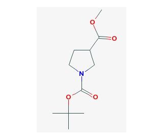 Methyl 1-N-Boc-DL-beta-prolinate (CAS 122684-33-7) - chemical structure image