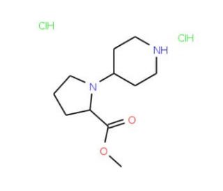 methyl 1-(piperidin-4-yl)pyrrolidine-2-carboxylate dihydrochloride - chemical structure image