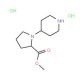 methyl 1-(piperidin-4-yl)pyrrolidine-2-carboxylate dihydrochloride - chemical structure image