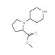 methyl 1-(piperidin-4-yl)pyrrolidine-2-carboxylate - chemical structure image