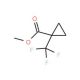 Methyl 1-(trifluoromethyl)cyclopropane-1-carboxylate (CAS 208242-25-5) - chemical structure image