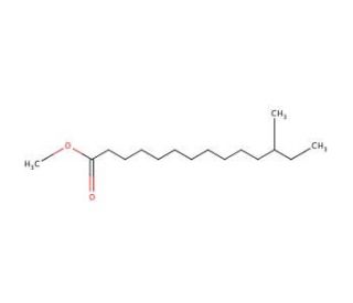 Methyl 12-methylmyristate (CAS 5129-66-8) - chemical structure image