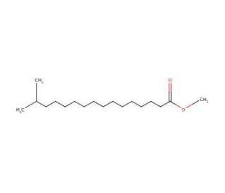 Methyl 15-methylpalmitate (CAS 6929-04-0) - chemical structure image