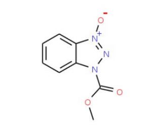 Methyl 1H-benzotriazole-1-carboxylate, 3-oxide (CAS 76266-27-8) - chemical structure image