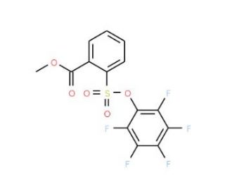 Methyl 2-[(2,3,4,5,6-pentafluorophenoxy)sulfonyl]-benzenecarboxylate - chemical structure image