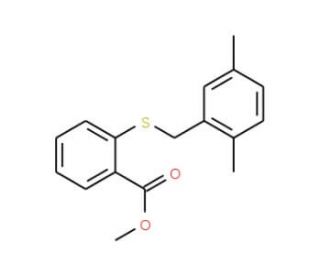 Methyl 2-[(2,5-dimethylbenzyl)sulfanyl]-benzenecarboxylate - chemical structure image