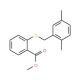 Methyl 2-[(2,5-dimethylbenzyl)sulfanyl]-benzenecarboxylate - chemical structure image