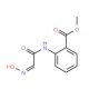 methyl 2-{[(2E)-2-(hydroxyimino)ethanoyl]amino}benzoate (CAS 63016-87-5) - chemical structure image