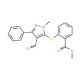 Methyl 2-[(4-formyl-1-methyl-3-phenyl-1H-pyrazol-5-yl)sulfanyl]benzenecarboxylate (CAS 321538-23-2) - chemical structure imag