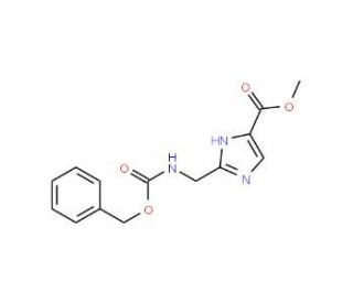 Methyl 2-({[(benzyloxy)carbonyl]amino}methyl)-1H-imidazole-5-carboxylate (CAS 1070879-22-9) - chemical structure image