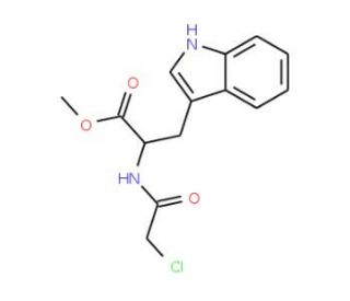 methyl 2-[(chloroacetyl)amino]-3-(1H-indol-3-yl)propanoate (CAS 108273-71-8) - chemical structure image