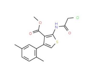 Methyl 2-[(chloroacetyl)amino]-4-(2,5-dimethylphenyl)thiophene-3-carboxylate - chemical structure image
