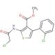 methyl 2-[(chloroacetyl)amino]-4-(2-chlorophenyl)thiophene-3-carboxylate - chemical structure image