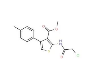 Methyl 2-[(chloroacetyl)amino]-4-(4-methylphenyl)-thiophene-3-carboxylate - chemical structure image