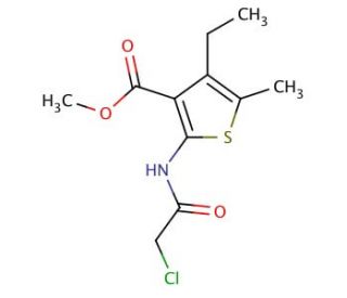 Methyl 2-[(chloroacetyl)amino]-4-ethyl-5-methylthiophene-3-carboxylate - chemical structure image