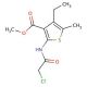 Methyl 2-[(chloroacetyl)amino]-4-ethyl-5-methylthiophene-3-carboxylate - chemical structure image