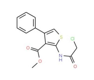 Methyl 2-[(chloroacetyl)amino]-4-phenylthiophene-3-carboxylate - chemical structure image
