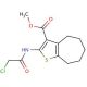 Methyl 2-[(chloroacetyl)amino]-5,6,7,8-tetrahydro-4H-cyclohepta[b]thiophene-3-carboxylate - chemical structure image