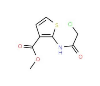 Methyl 2-[(chloroacetyl)amino]thiophene-3-carboxylate - chemical structure image