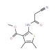 Methyl 2-[(cyanoacetyl)amino]-4,5-dimethylthiophene-3-carboxylate - chemical structure image