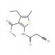 Methyl 2-[(cyanoacetyl)amino]-4-ethyl-5-methylthiophene-3-carboxylate - chemical structure image