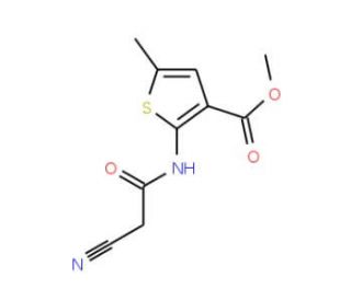 Methyl 2-[(cyanoacetyl)amino]-5-methylthiophene-3-carboxylate - chemical structure image