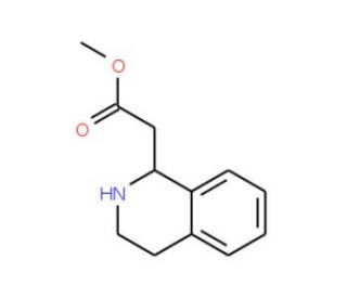 Methyl 2-(1,2,3,4-tetrahydro-1-isoquinolinyl)acetate (CAS 91640-73-2) - chemical structure image