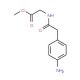 methyl 2-[1-(4-aminophenyl)acetamido]acetate - chemical structure image