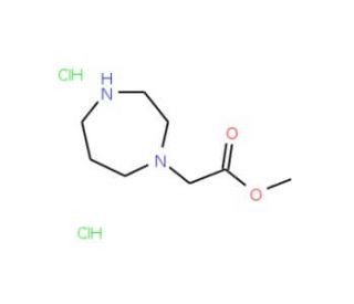 methyl 2-(1,4-diazepan-1-yl)acetate dihydrochloride - chemical structure image