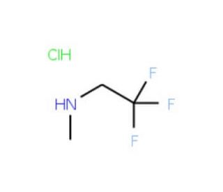 Methyl-(2,2,2-trifluoro-ethyl)-amine hydrochloride (CAS 2730-52-1) - chemical structure image