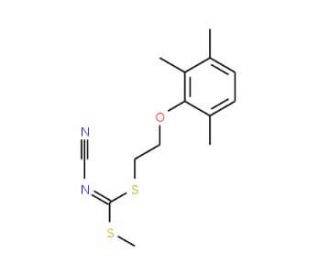 Methyl [2-(2,3,6-trimethylphenoxy)ethyl]-cyanocarbonimidodithioate - chemical structure image