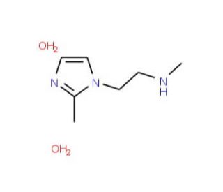 Methyl-[2-(2-methyl-imidazol-1-yl)-ethyl]-amine dihydrate - chemical structure image