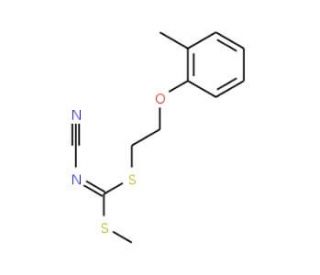 Methyl [2-(2-methylphenoxy)ethyl]-cyanocarbonimidodithioate - chemical structure image