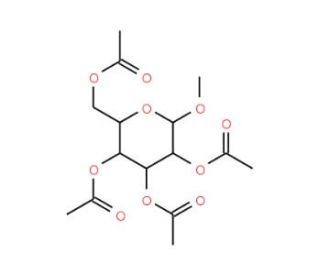 Methyl 2,3,4,6-Tetra-O-acetyl-&alpha;-D-glucopyranoside - chemical structure image