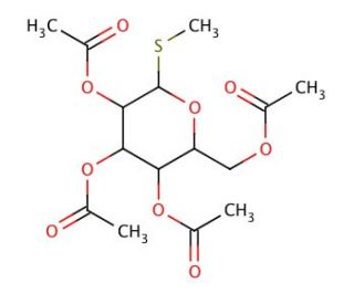 Methyl 2,3,4,6-tetra-O-acetyl-&alpha;-D-thiomannopyranoside (CAS 64550-71-6) - chemical structure image