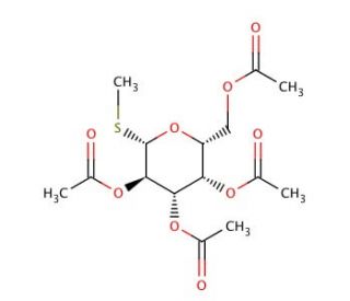 Methyl 2,3,4,6-tetra-O-acetyl-&beta;-D-thiogalactopyranoside (CAS 55722-48-0) - chemical structure image