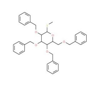 Methyl 2,3,4,6-tetra-O-benzyl-a-D-thiogalactopyranoside (CAS 97205-08-8) - chemical structure image