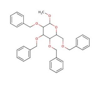Methyl 2,3,4,6-Tetra-O-benzyl-&alpha;-D-galactopyranoside (CAS 53008-63-2) - chemical structure image