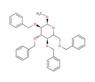 Methyl 2,3,4,6-Tetra-O-benzyl-&alpha;-D-mannopyranoside (CAS 61330-62-9) - chemical structure image