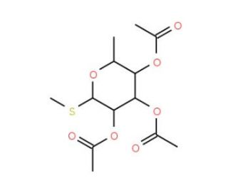 Methyl 2,3,4-tri-O-acetyl-b-L-thiofucopyranoside (CAS 84635-54-1) - chemical structure image