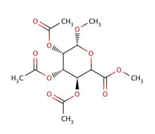 Methyl 2,3,4-Tri-O-acetyl-&beta;-D-glucuronic Acid Methyl Ester (CAS 34213-34-8) - chemical structure image