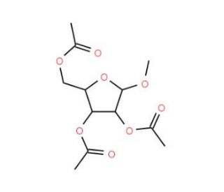 Methyl 2,3,5-Tri-O-acetyl-D-ribofuranoside (CAS 52554-28-6) - chemical structure image