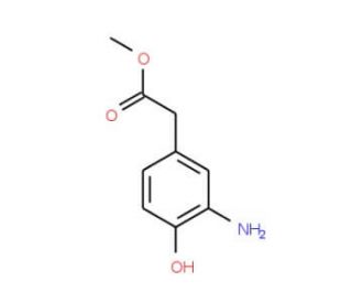 Methyl 2-(3-amino-4-hydroxyphenyl)acetate (CAS 78587-72-1) - chemical structure image